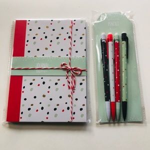 Target stationery Christmas journal and pen set. 2 choices
